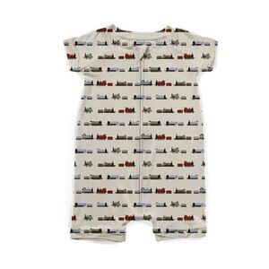 NWT Wild Woven Whistlestop Ribbed Zip Shortie Romper - Modal like Bamboo
